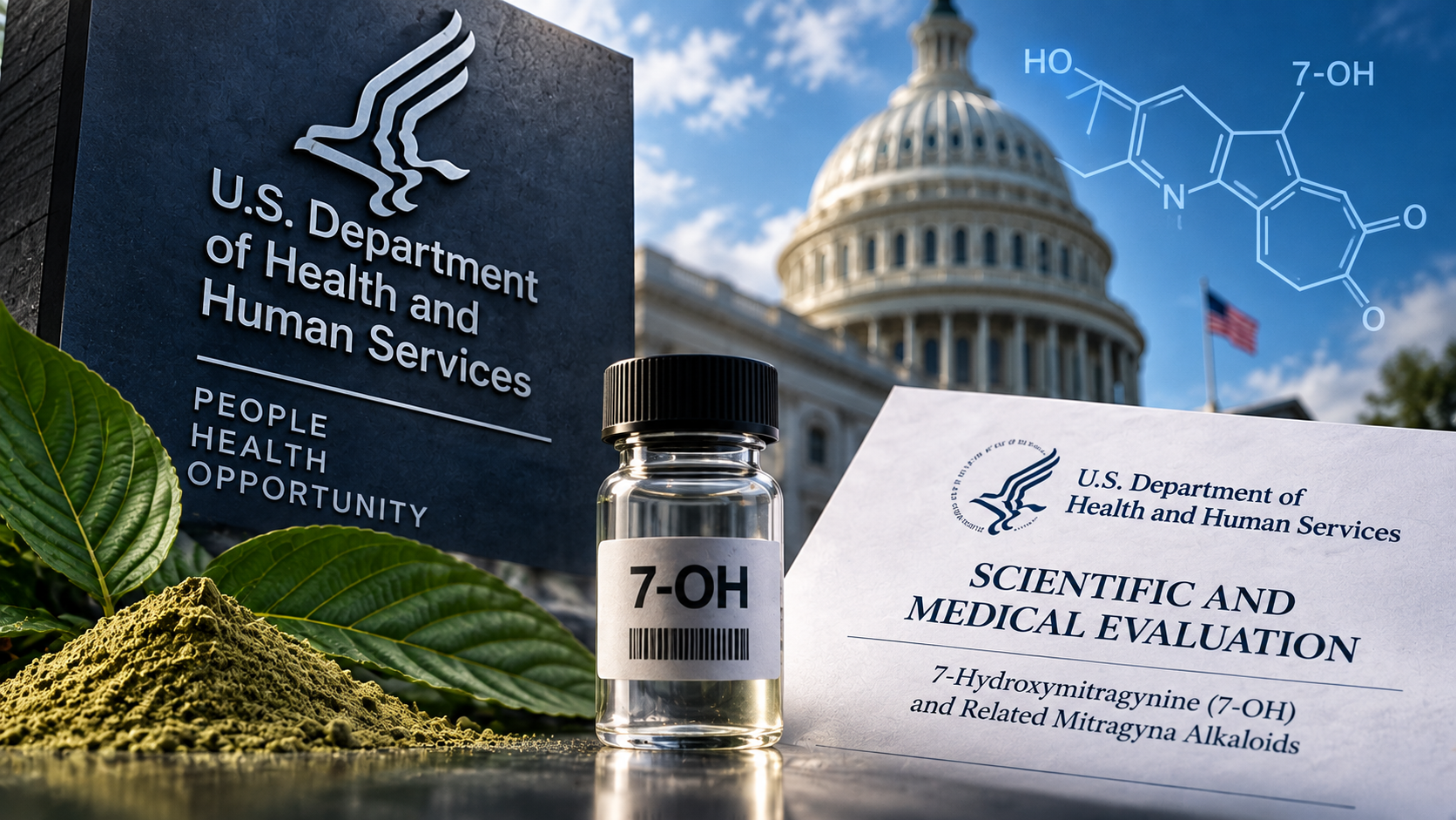 October 9, 2026 DEA and HHS revised scheduling announcement for 7-hydroxymitragynine and mitragynine pseudoindoxyl